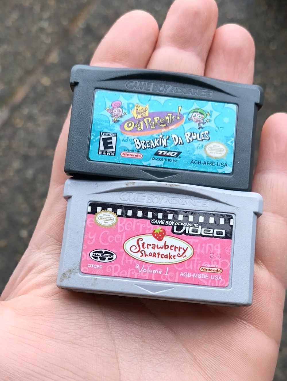 Game Boy Advance Cart Bundle - The Fairly OddParents & Strawberry Shortcake